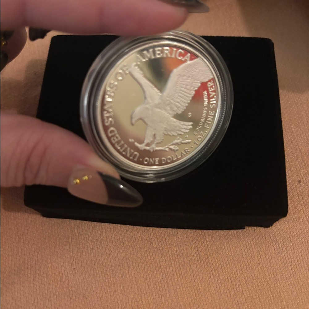 (1) 2023 Silver American Eagle One Dollar Proof Coin w/Box - Picture 4 of 5